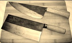 example of knives to be sharpened